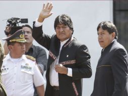 Evo Morales asiste a las exequias del presidente de Venezuela, Hugo Chávez. EFE /