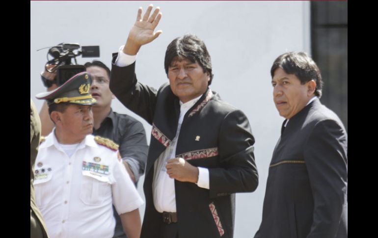 Evo Morales asiste a las exequias del presidente de Venezuela, Hugo Chávez. EFE /