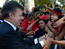 Juan Manuel Santos afirmó este sábado que no se romperán lazos con Venezuela AFP /