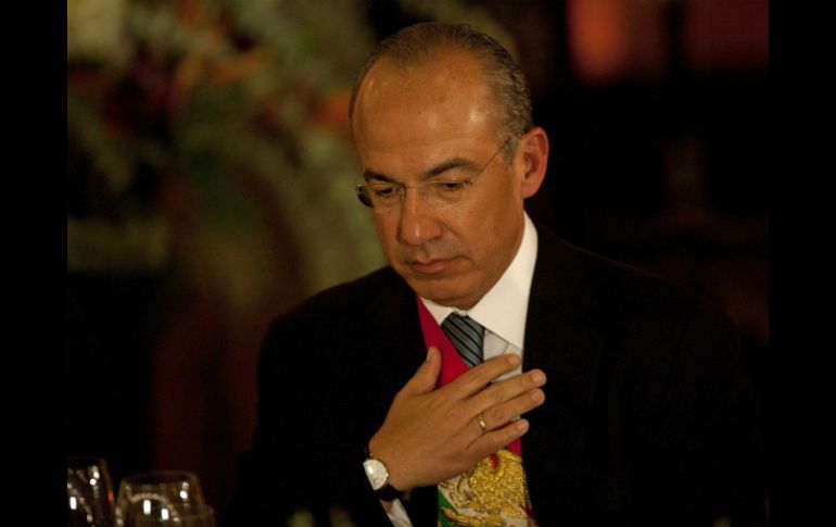 Reportan una inexistencia de información sobre la cena que ofreció ex presidente Felipe Calderón, el pasado 30 de noviembre.  /