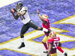 Boldin tuvo seis recepciones para 104 yardas, incluida una anotación, en el Super Bowl que Baltimore le ganó a San Francisco. AP /