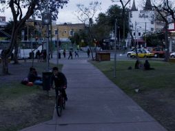 González Guzmán señala que este parque no es un jardín vecinal, sino un lugar de paso o de abordaje que identifique a los individuos.  /