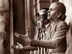 ''Eva Argentina'' es un ''objeto-máquina'' con movimiento. Imagen de archivo de Eva Perón. ARCHIVO /