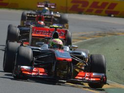 ''Checo'' Pérez del equipo McLaren durante la primera sesión de entrenamientos libres del Gran Premio de Australia. AFP /