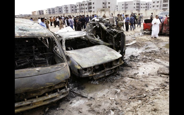 Un coche bomba hizo explotar parte del Ministerio de Justicia de Bagdad. EFE /