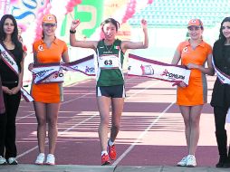 Campeona. La toluqueña Mayra Sánchez es la primera triunfadora en la nueva ruta del evento. EL INFORMADOR /