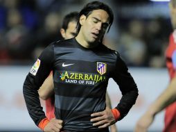 Radamel Falcao se ha recuperado de una lesión muscular y su llegada está planeada al borde de la media noche del lunes. AP /