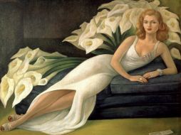 Retrato de Natasha Zakalkova Gelman, por Diego Rivera, de la colección del Museo Dolores Olmedo. EFE /