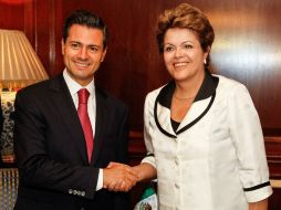 Enrique Peña Nieto y su similar Dilma Rousseff, entre otras cosas, se llegaron a dicho acuerdo en la CELAC. ARCHIVO /