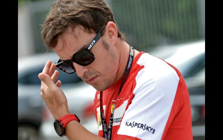 El piloto de Ferrari Fernando Alonso espera que Malasia sea la prueba en la que se confirme el buen comportamiento del coche Ferrari. AFP /