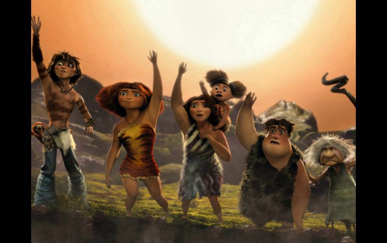 ''The Croods'' es una aventura en 3D sobre la primera familia prehistórica que existió en la Tierra. EFE /