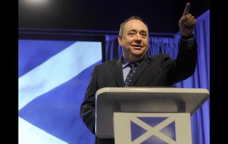 El Ministro principal escocés Alex Salmond fijó la fecha del referendo para el jueves 14 de septiembre de 2014. AFP /