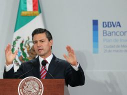 Peña Nieto muestra su interés por más inversiones en el país para generar más empleos. EFE /