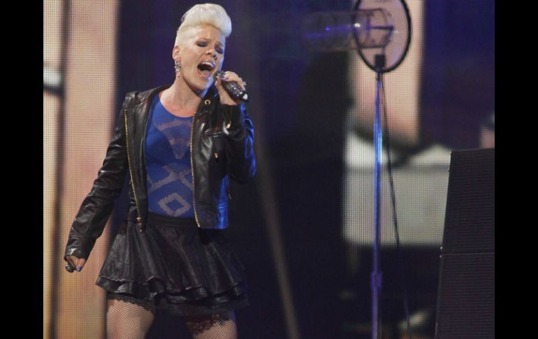 P!nk inició la gira estadounidense el 13 de febrero. ARCHIVO /