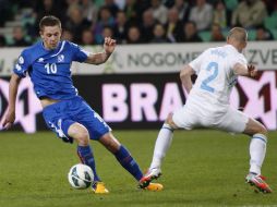 Gylfi Sigurdsson, de Islandia, anotó dos goles en el triunfo de su Selección. AP /