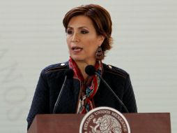 Rosario Robles firmó los acuerdos con los gobernadores de Durango y de Michoacán.  /