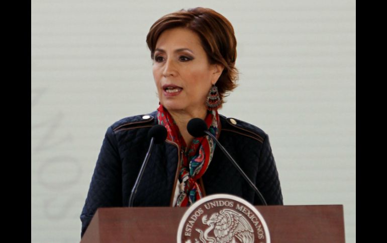 Rosario Robles firmó los acuerdos con los gobernadores de Durango y de Michoacán.  /