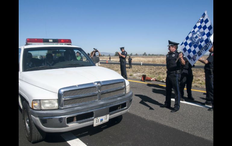 La Policía federal participa en los operativos viales de las vacaciones de Semana Santa. NTX /