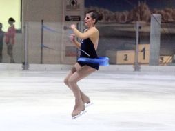 Mariana Aldrete durante la compatencia en Ice Land  /