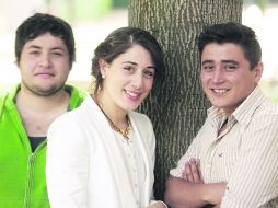 EQUIPO. Gustavo Lepe, Vanessa Urzúa Abbadié y Jonathan Medrano Martínez encabezan el proyecto ''Piedra Mía''.  /