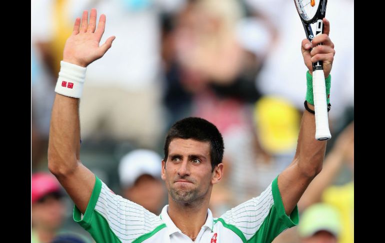 Djokovic, primer cabeza de serie, empleó una hora y nueve minutos para vencer al indio Somdev Devvarman. AFP /