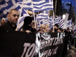 Una manifestación contra los planes de austeridad impuestos a Chipre por la Unión Europea. EFE /