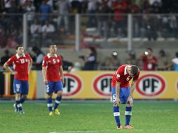 La escuadra de Chile recibe a Uruguay en el estadio Nacional. AP /