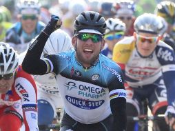 Mark Cavendish triunfa hoy con tiempo de 4:46:57. AFP /