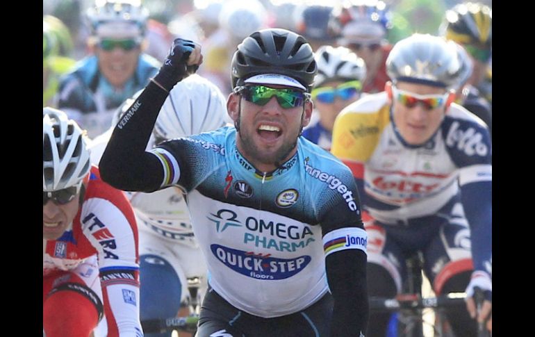 Mark Cavendish triunfa hoy con tiempo de 4:46:57. AFP /