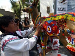 La técnica de chaquira huichola se apreciará en el festival. ARCHIVO /