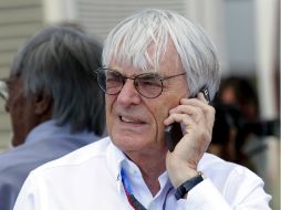 Bernie Ecclestone minimiza la polémica que se ha creado tras el triunfo de Vettel. ARCHIVO /