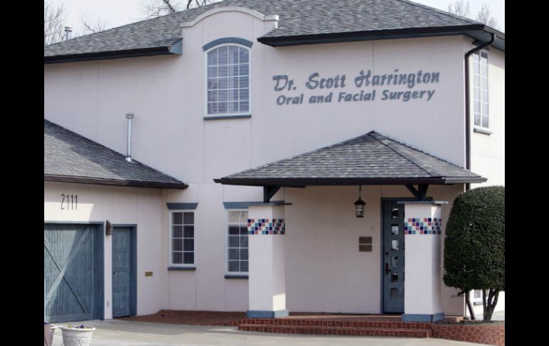 Clinica dental del Dr. Scott Harrington en Tulsa, Oklahoma. Harrington fue obligado a entregar su licencia. AP /