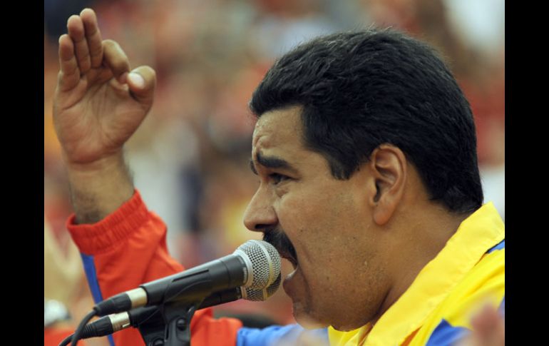 Maduro en un acto de precampaña en Barinas, estado natal del fallecido presidente Hugo Chávez. AFP /