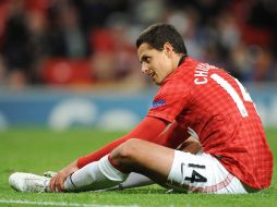 Javier Hernández sigue llenando el ojo del técnico Alex Ferguson. EFE /