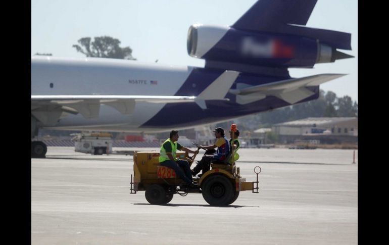 En febrero pasado, la carga aérea registró un aumento de 2.5 por ciento con respecto al mismo mes de 2012. ARCHIVO /