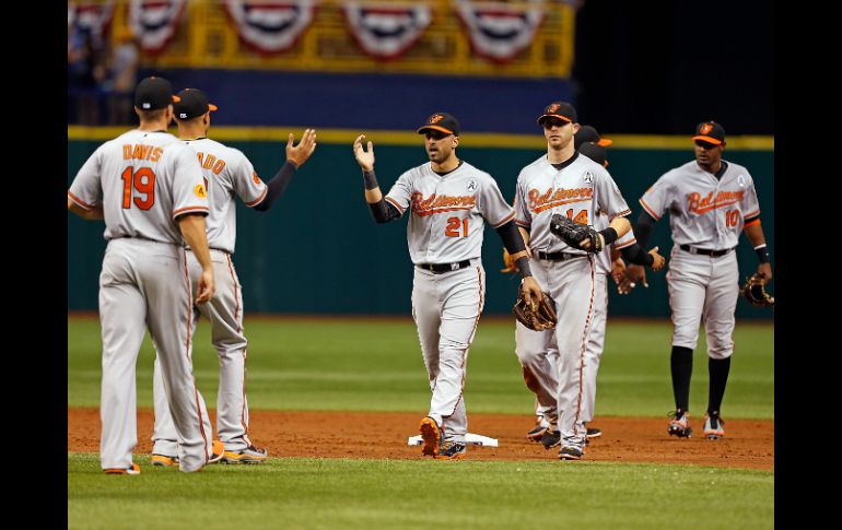 Orioles celebrando su victoria. AFP /