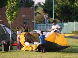 Podrás vivir la experiencia de un campamento en familia, sin tener que salir de la ciudad.  /