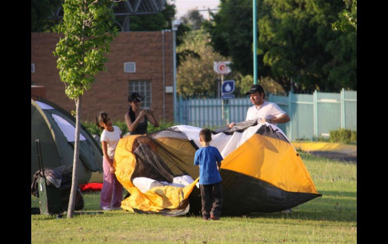 Podrás vivir la experiencia de un campamento en familia, sin tener que salir de la ciudad.  /