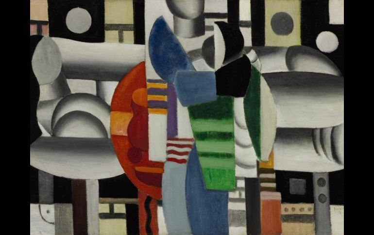 Madonna dona la obra ''Tres mujeres en la mesa roja'' de Fernand Léger para ser subastada. EFE /