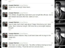 Imagen tomada de la cuenta de Twitter de Barton @Joey7Barton. ESPECIAL /