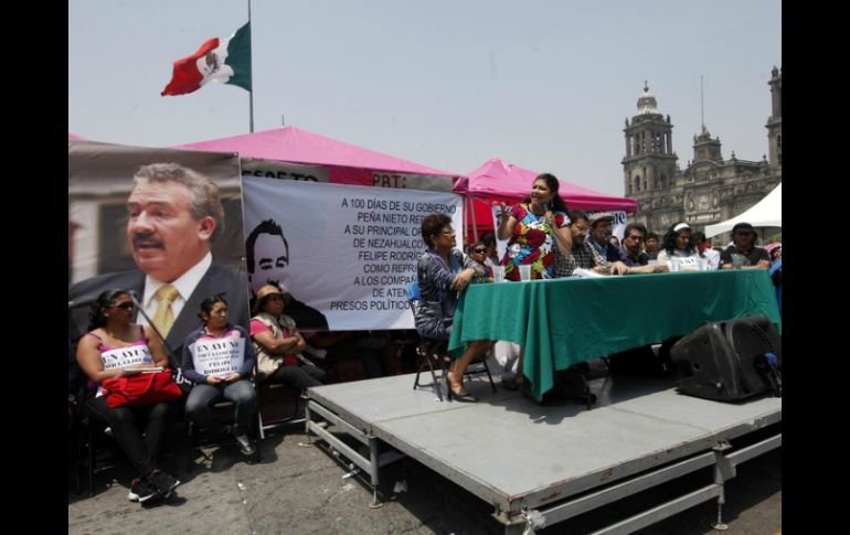 En marzo, integrantes de Morena realizaron un ayuno exigiendo la libertad Rodríguez Aguirre. ARCHIVO /