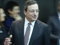 ''Se espera una recuperación gradual en la segunda parte, pero sujeta a riesgos negativos'', asegura Mario Draghi. EFE /