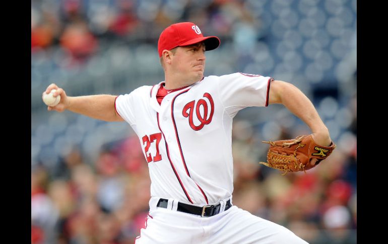 Jordan Zimmermann realiza un trabajo eficaz en los seis episodios que estuvo en el montículo. AFP /