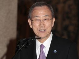 El secretario general de la ONU, Ban Ki-moon permanece en España en gira de trabajo. ARCHIVO /