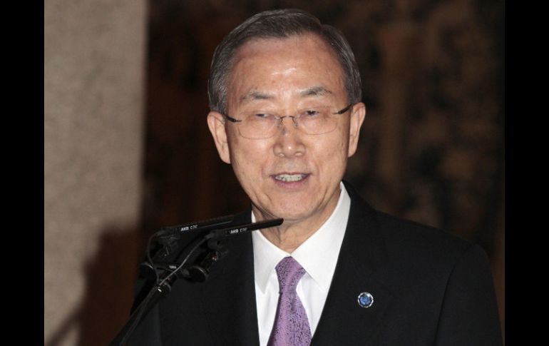 El secretario general de la ONU, Ban Ki-moon permanece en España en gira de trabajo. ARCHIVO /