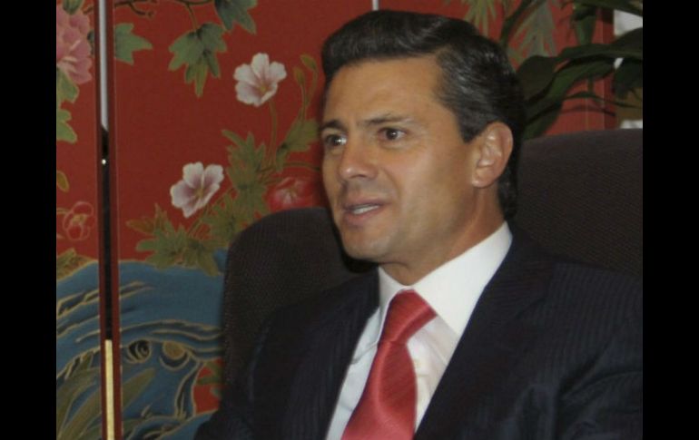 Enrique Peña Nieto, en un evento durante su visita a Sanya, China. EFE /