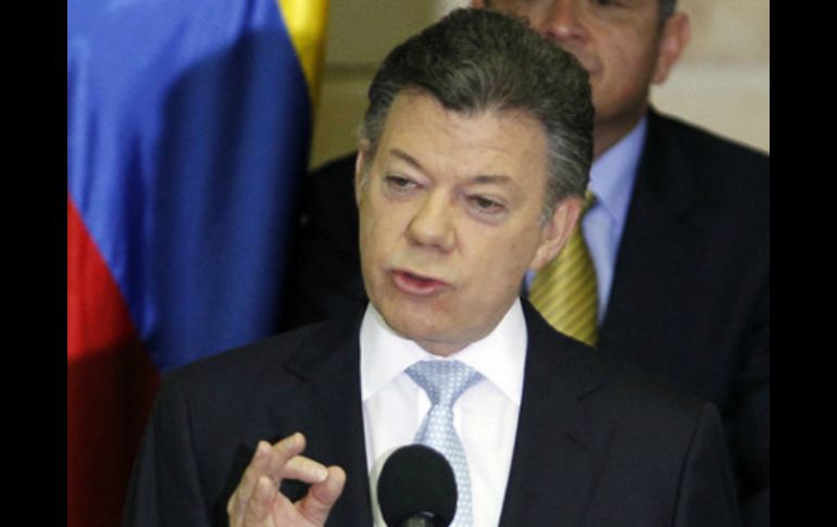 Juan Manuel Santos asegura que las FARC no buscan la paz sino ir en contra de la voluntad del país. ARCHIVO /