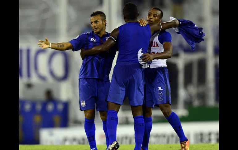 Emelec se clasifica con 10 puntos. AFP /