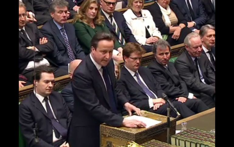 Sesión del Parlamento en homenaje a Margaret Thatcher, quien falleció este lunes en Londres. AFP /