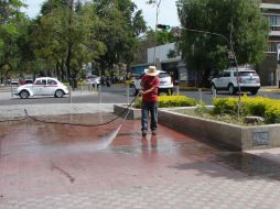 También habrá hidro-limpieza en el área, retiro de propaganda adosada al mobiliario urbano y reparación de baches. ESPECIAL /